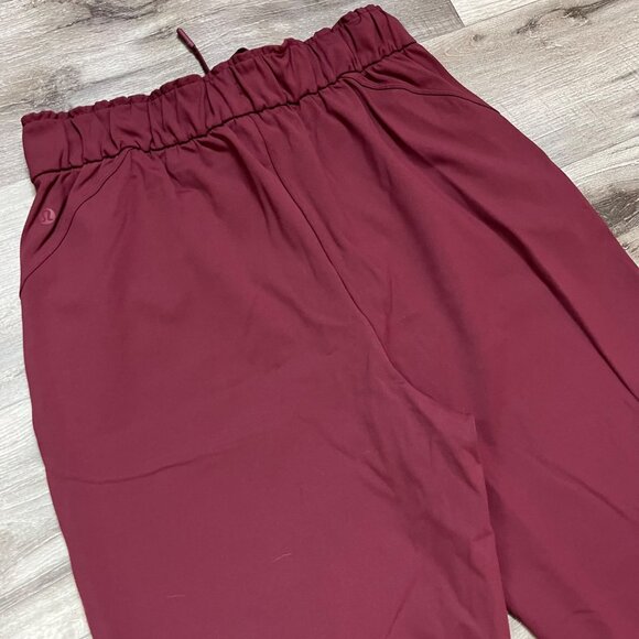 Lululemon Athletic Stretch HR 7/8 Ankle Length Pants Red Merlot NWT Size 8 - Picture 6 of 8